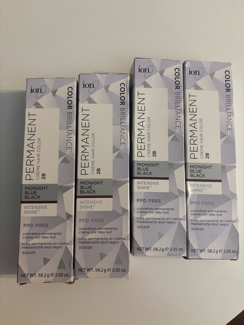Ion permanent creme hair color
100%gray coverage